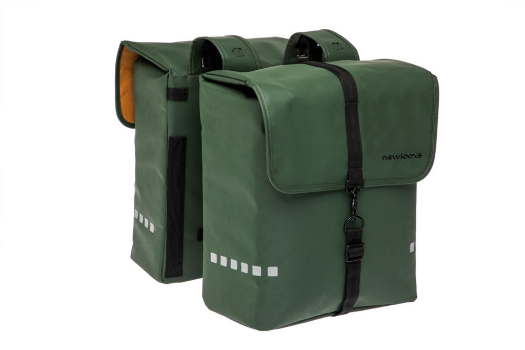Dubbele-Fietstas-New-Looxs-Odense-Double-39-Liter-Green Dubbele-Fietstas-New-Looxs-Odense-Double-39-Liter-Green